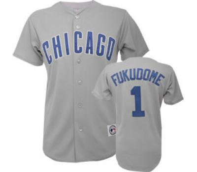 jerseys Chicago Cubs 1 K.Fukudome Grey jerseys Chicago Cubs 1 K.Fukudome Grey