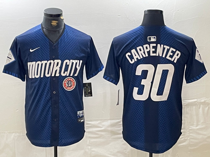 Men's Detroit Tigers #30 Kerry Carpenter 2024 Navy City Connect Cool Base Limited Stitched Jersey 1 Men's Detroit Tigers #30 Kerry Carpenter 2024 Navy City Connect Cool Base Limited Stitched Jersey 1