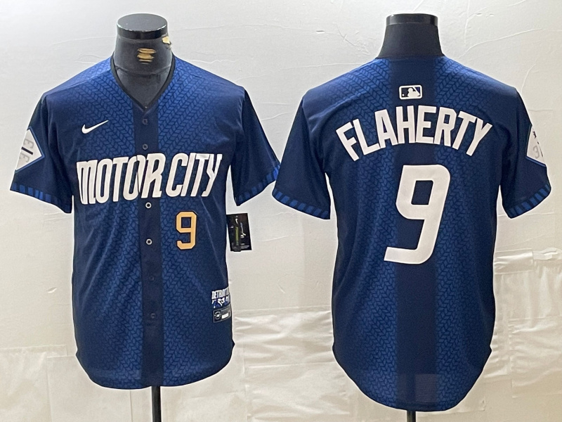 Men's Detroit Tigers #9 Jack Flaherty 2024 Navy City Connect Cool Base Limited Stitched Jersey 1 Men's Detroit Tigers #9 Jack Flaherty 2024 Navy City Connect Cool Base Limited Stitched Jersey 1