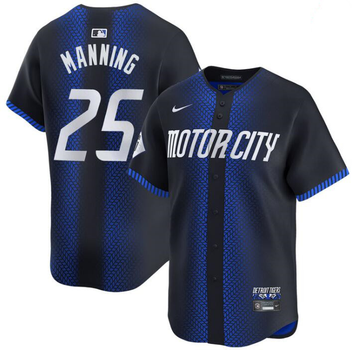 Men's Detroit Tigers #25 Matt Manning 2024 Navy City Connect Cool Base Limited Stitched Jersey Men's Detroit Tigers #25 Matt Manning 2024 Navy City Connect Cool Base Limited Stitched Jersey