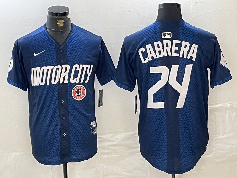 Men's Detroit Tigers #24 Miguel Cabrera 2024 Navy City Connect Cool Base Limited Stitched jerseys 4 Men's Detroit Tigers #24 Miguel Cabrera 2024 Navy City Connect Cool Base Limited Stitched jerseys 4