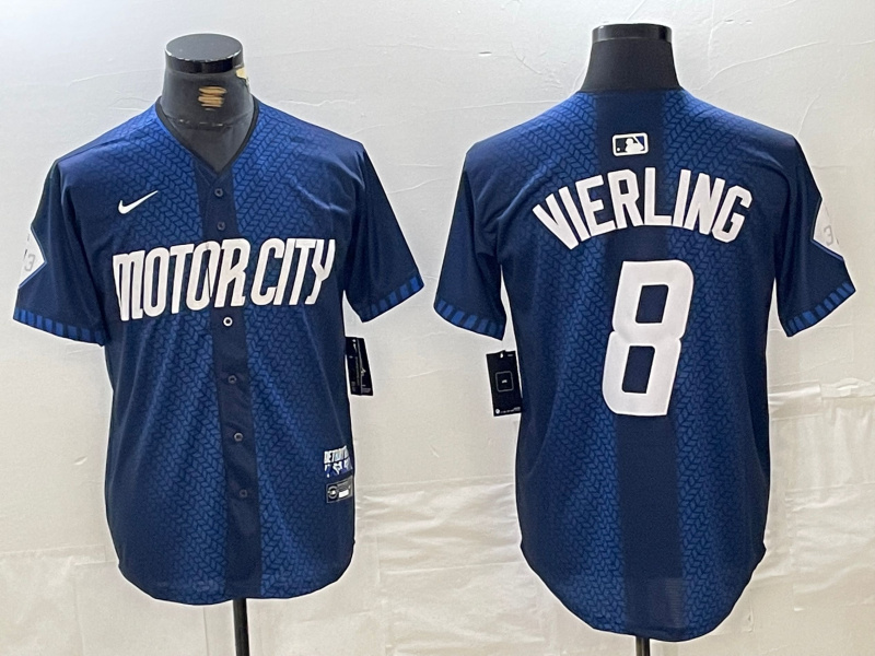 Men's Detroit Tigers #8 Matt Vierling 2024 Navy City Connect Cool Base Limited Stitched jerseys 3 Men's Detroit Tigers #8 Matt Vierling 2024 Navy City Connect Cool Base Limited Stitched jerseys 3