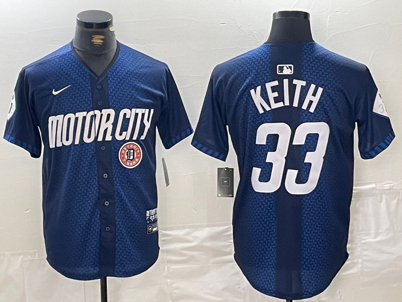 Men's Detroit Tigers #33 Colt Keith 2024 Navy City Connect Cool Base Limited Stitched Jersey 3 Men's Detroit Tigers #33 Colt Keith 2024 Navy City Connect Cool Base Limited Stitched Jersey 3