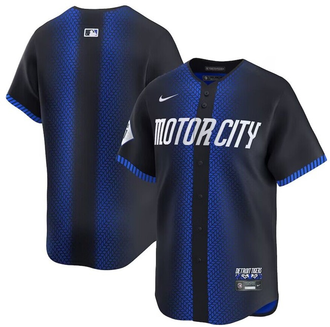 Men's Detroit Tigers Blank 2024 Navy City Connect Cool Base Limited Jersey Men's Detroit Tigers Blank 2024 Navy City Connect Cool Base Limited Jersey