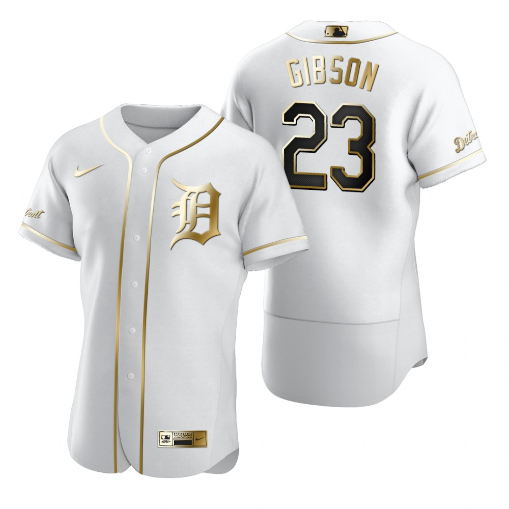 Detroit Tigers #23 Kirk Gibson White Nike Men's Authentic Golden Edition MLB Jersey Detroit Tigers #23 Kirk Gibson White Nike Men's Authentic Golden Edition MLB Jersey