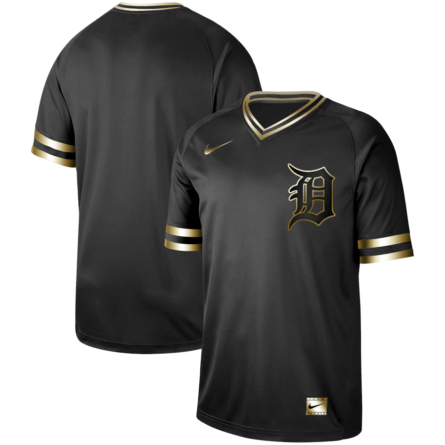 Tigers Blank Black Gold Nike Cooperstown Collection Legend V Neck Jersey Tigers Blank Black Gold Nike Cooperstown Collection Legend V Neck Jersey