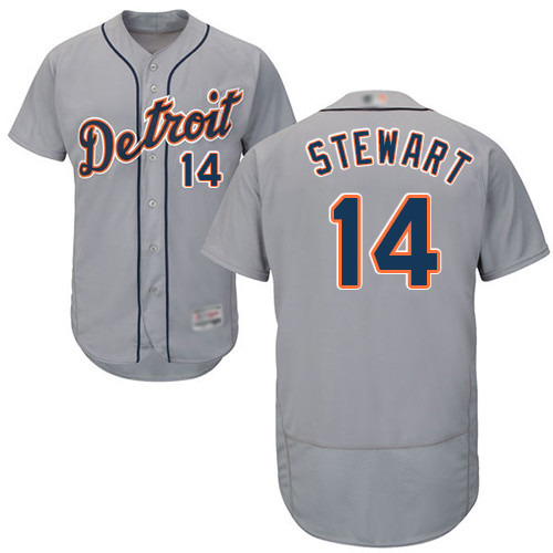 Tigers #14 Christin Stewart Grey Flexbase Authentic Collection Stitched Baseball Jersey Tigers #14 Christin Stewart Grey Flexbase Authentic Collection Stitched Baseball Jersey