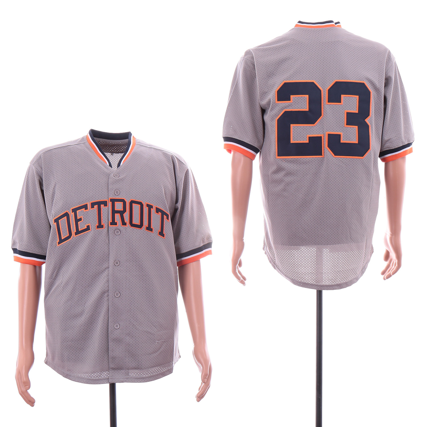 Tigers 23 Kirk Gibson Gray BP Jersey Tigers 23 Kirk Gibson Gray BP Jersey