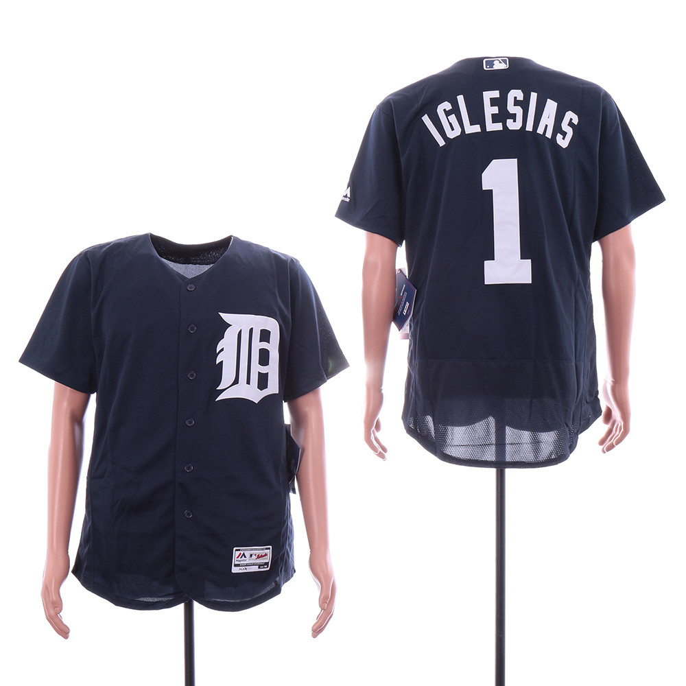 Tigers 1 Jose Iglesias Navy Flexbase Jersey Tigers 1 Jose Iglesias Navy Flexbase Jersey