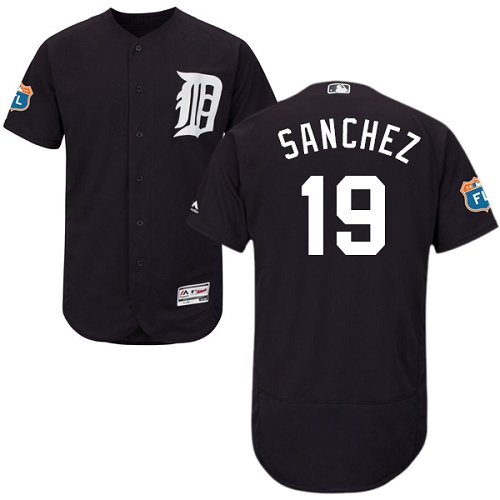 Tigers #19 Anibal Sanchez Navy Blue Flexbase Authentic Collection Stitched MLB Jersey Tigers #19 Anibal Sanchez Navy Blue Flexbase Authentic Collection Stitched MLB Jersey