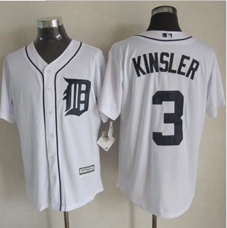 Detroit Tigers #3 Ian Kinsler New White Cool Base Stitched Baseball Jersey Detroit Tigers #3 Ian Kinsler New White Cool Base Stitched Baseball Jersey