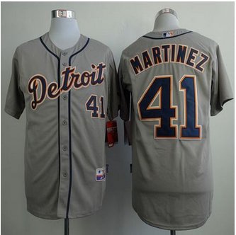 Detroit Tigers #41 Victor Martinez Grey Cool Base Stitched Baseball Jersey Detroit Tigers #41 Victor Martinez Grey Cool Base Stitched Baseball Jersey