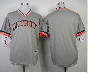 Detroit Tigers Blank Grey 1984 Turn Back The Clock Stitched Baseball Jersey Detroit Tigers Blank Grey 1984 Turn Back The Clock Stitched Baseball Jersey