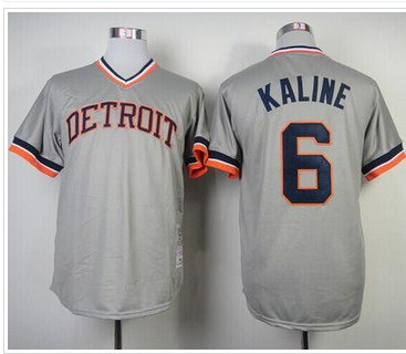 Detroit Tigers Mitchell And Ness 1984 #6 Al Kaline Grey Throwback Stitched Baseball Jersey Detroit Tigers Mitchell And Ness 1984 #6 Al Kaline Grey Throwback Stitched Baseball Jersey