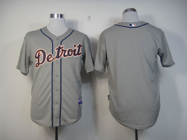 Mlb Jerseys Detroit Tigers Blank jersey Grey Mlb Jerseys Detroit Tigers Blank jersey Grey