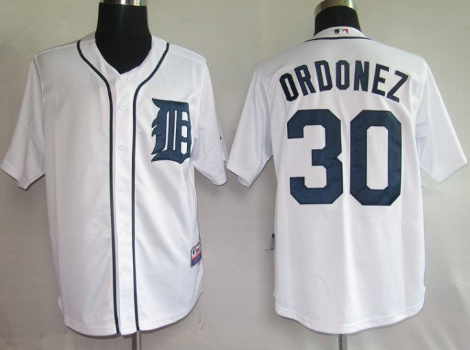Detroit Tigers 30# Ordonez White Detroit Tigers 30# Ordonez White