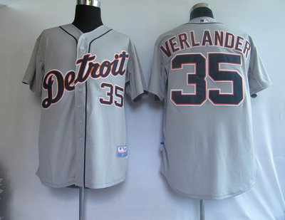Detroit Tigers 35# Verlander Grey jersesy Detroit Tigers 35# Verlander Grey jersesy