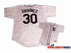 MLB Majestic Detroit Tigers 30 Magglio Ordonez White Jerseys MLB Majestic Detroit Tigers 30 Magglio Ordonez White Jerseys