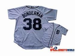MLB Majestic Detroit Tigers 38 Bonderman White Jersey MLB Majestic Detroit Tigers 38 Bonderman White Jersey