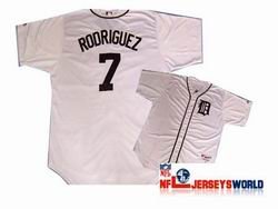 MLB Majestic Detroit Tigers 7 Ivan Rodriguez White Jerseys MLB Majestic Detroit Tigers 7 Ivan Rodriguez White Jerseys