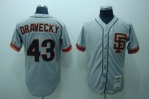 mlb sf giants #43 dravecky m&n grey mlb sf giants #43 dravecky m&n grey