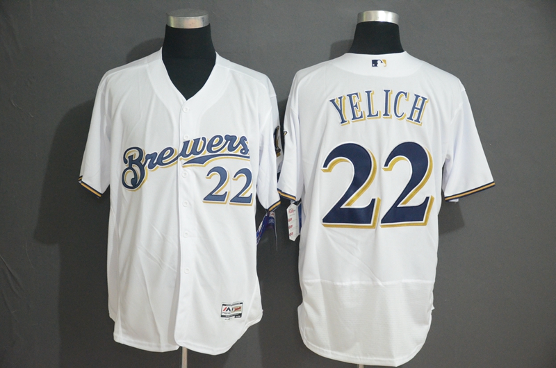 Brewers 22 Christian Yelich White Flexbase Jersey Brewers 22 Christian Yelich White Flexbase Jersey