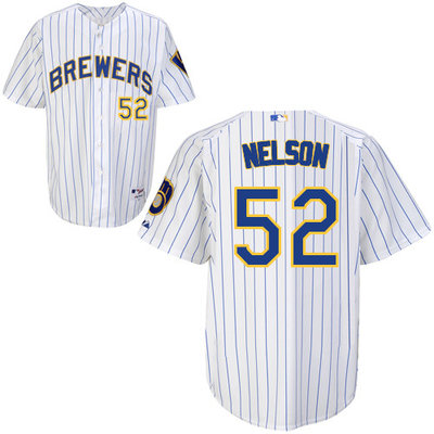 Milwaukee Brewers #52Jimmy Nelson Authentic Personalized Alternate Home White Jersey Milwaukee Brewers #52Jimmy Nelson Authentic Personalized Alternate Home White Jersey