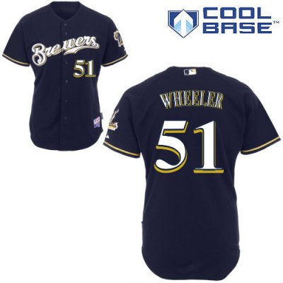 Milwaukee Brewers Zelous Wheeler Stitched #51 Jersey Milwaukee Brewers Zelous Wheeler Stitched #51 Jersey