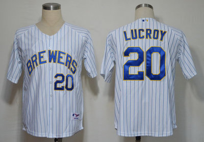MLB Jerseys Milwaukee Brewers 20 lucroy white jerseys MLB Jerseys Milwaukee Brewers 20 lucroy white jerseys