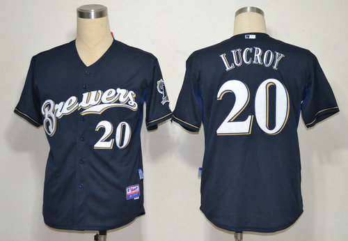 MLB Jerseys Milwaukee Brewers #20 Locroy Dark Blue Cool Base MLB Jerseys Milwaukee Brewers #20 Locroy Dark Blue Cool Base