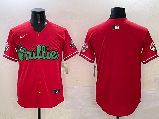Men's Philadelphia Phillies Blank Red Phanatic Limited Stitched Jersey Men's Philadelphia Phillies Blank Red Phanatic Limited Stitched Jersey