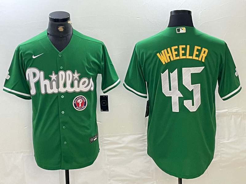 men's philadelphia phillies #45 zack wheeler green 2024 city connect stitched jersey_副本 men's philadelphia phillies #45 zack wheeler green 2024 city connect stitched jersey_副本