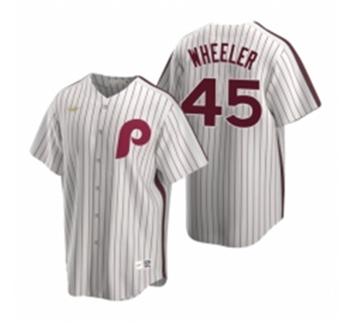 Mens Nike Philadelphia Phillies 45 Zack Wheeler White Cooperstown Collection Home Stitched Baseball Jersey Mens Nike Philadelphia Phillies 45 Zack Wheeler White Cooperstown Collection Home Stitched Baseball Jersey