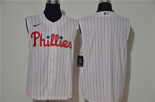 Phillies Blank White Nike Cool Base Sleeveless Jersey Phillies Blank White Nike Cool Base Sleeveless Jersey