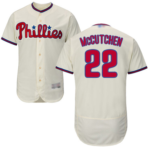 Phillies #22 Andrew McCutchen Cream Flexbase Authentic Collection Stitched Baseball Jersey Phillies #22 Andrew McCutchen Cream Flexbase Authentic Collection Stitched Baseball Jersey