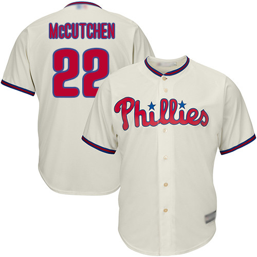 Phillies #22 Andrew McCutchen Cream New Cool Base Stitched Baseball Jersey Phillies #22 Andrew McCutchen Cream New Cool Base Stitched Baseball Jersey