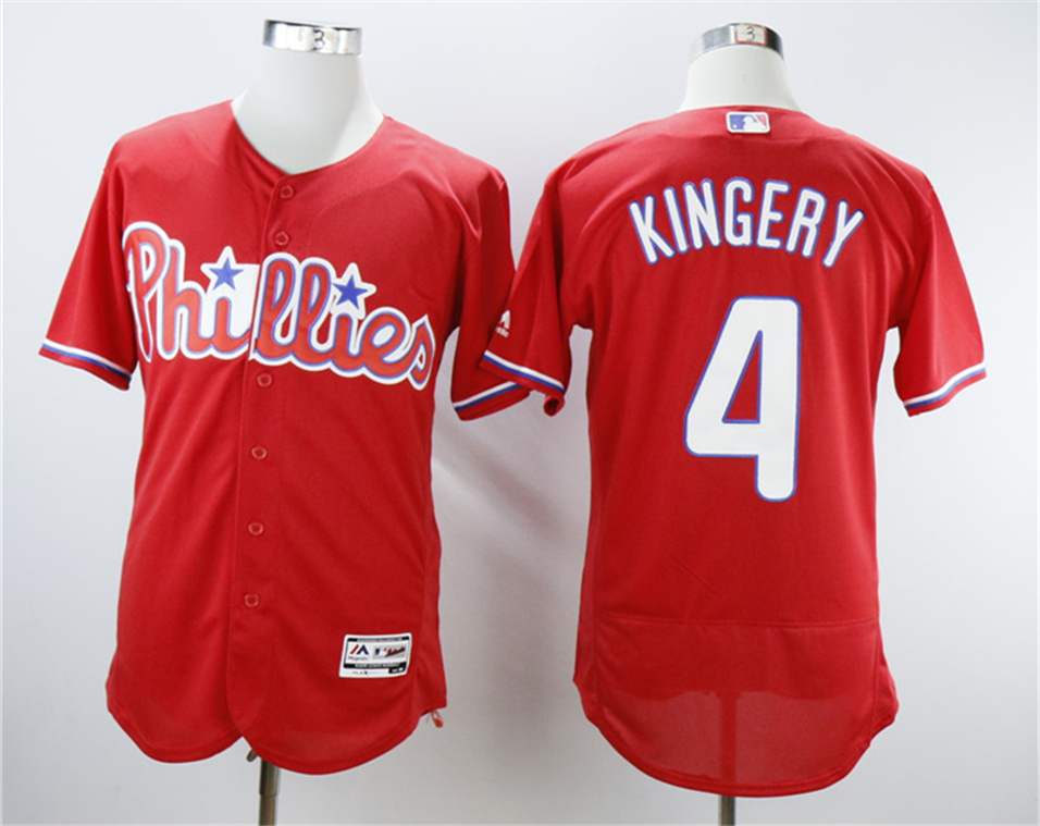 Phillies #4 Scott Kingery Red Flexbase Jersey Phillies #4 Scott Kingery Red Flexbase Jersey