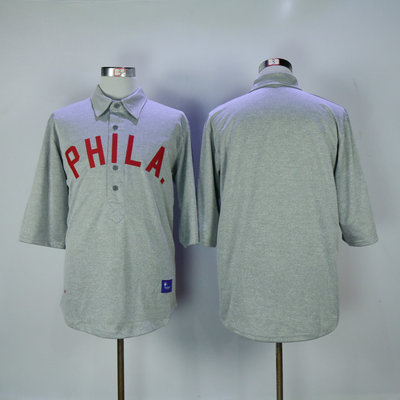 Men's 1900 Philadelphia phillies Mitchell and Ness Gray Authentic Throwback jersey Men's 1900 Philadelphia phillies Mitchell and Ness Gray Authentic Throwback jersey