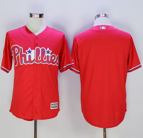 Phillies Blank Red New Cool Base Stitched MLB Jersey Phillies Blank Red New Cool Base Stitched MLB Jersey