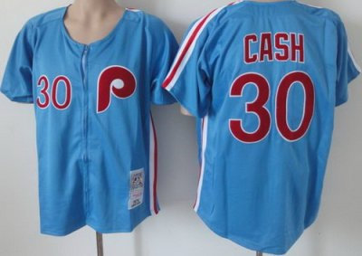 Philadelphia Phillies 30 Cash Blue Throwback MLB Jerseys Philadelphia Phillies 30 Cash Blue Throwback MLB Jerseys