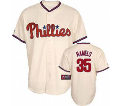 jerseys Philadelphia Phillies 35 Hamels cream jerseys Philadelphia Phillies 35 Hamels cream