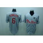 mlb philadelphia phillies #6 howard hk patch grey1 mlb philadelphia phillies #6 howard hk patch grey1
