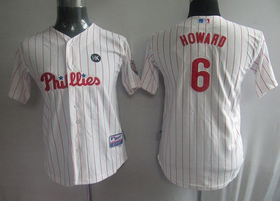MLB Jerseys Philadelphia Phillies 6 Ryan Howard Pinstripe KIDS MLB Jerseys Philadelphia Phillies 6 Ryan Howard Pinstripe KIDS