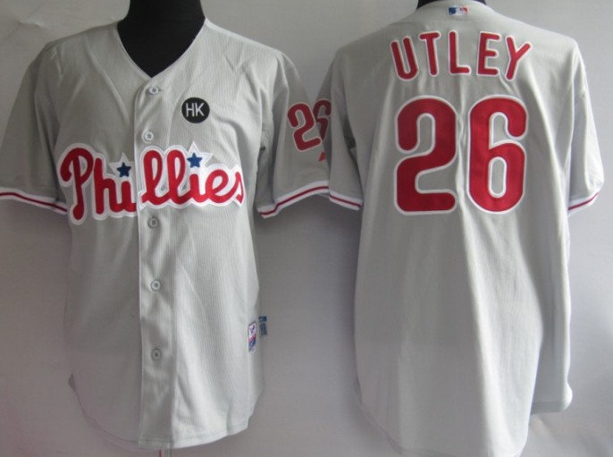 MLB Jerseys Philadephia Phillis 26 Chase Utley grey MLB Jerseys Philadephia Phillis 26 Chase Utley grey
