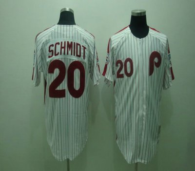 MLB Jersey Philadelphia Phillies 20 SCHMIDT White(red strip)M&N MLB Jersey Philadelphia Phillies 20 SCHMIDT White(red strip)M&N