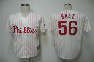 Philadephia Phillis 56 Baez white strip Cool Base Philadephia Phillis 56 Baez white strip Cool Base