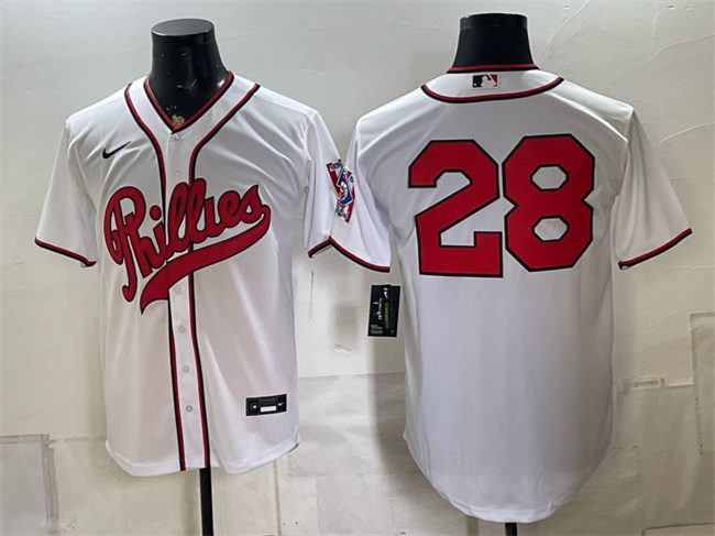 Men's Philadelphia Phillies #28 Alec Bohm White 2026 Field of Dreams Stadium Stitched Baseball Jersey