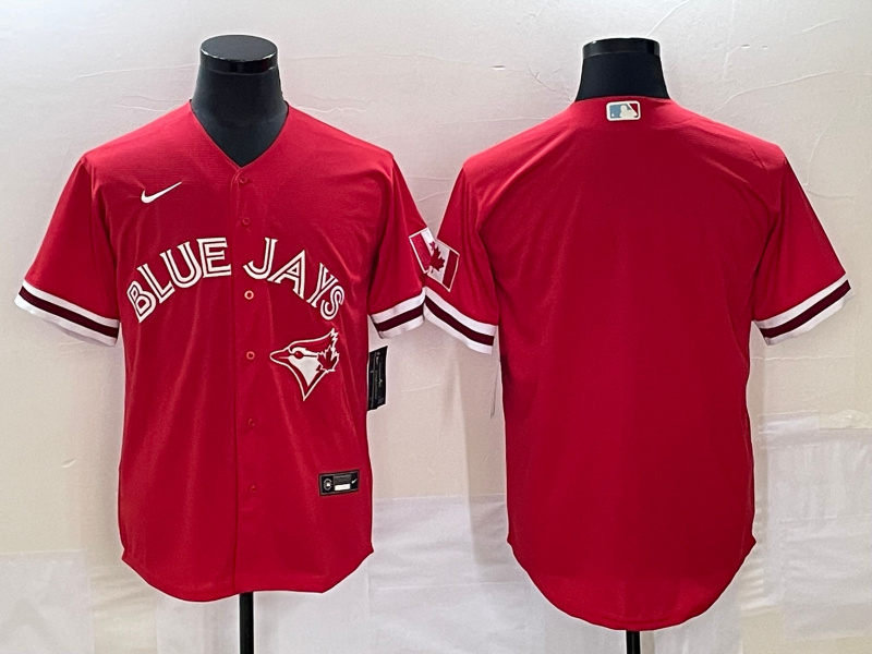 Men's Toronto Blue Jays Blank Red Cool Base Stitched Jersey Men's Toronto Blue Jays Blank Red Cool Base Stitched Jersey