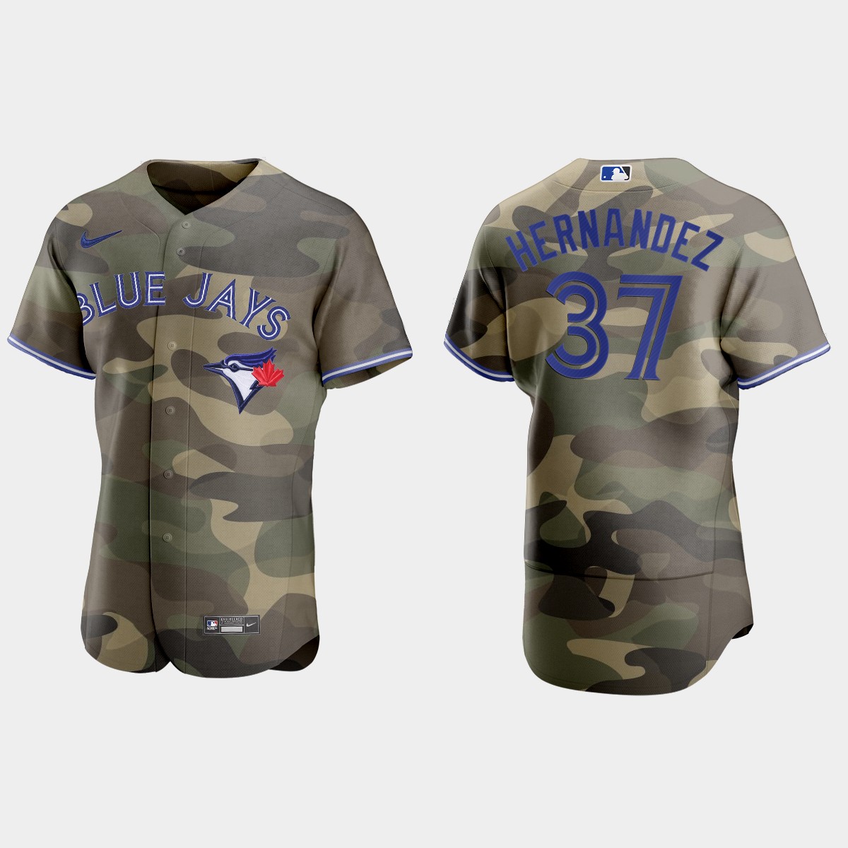 Toronto Blue Jays #37 Teoscar Hernandez Men's Nike 2021 Armed Forces Day Authentic MLB Jersey -Camo Toronto Blue Jays #37 Teoscar Hernandez Men's Nike 2021 Armed Forces Day Authentic MLB Jersey -Camo