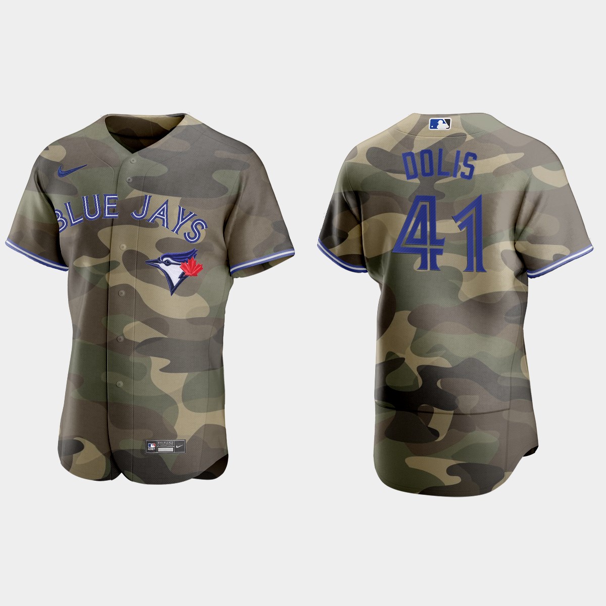 Toronto Blue Jays #41 Rafael Dolis Men's Nike 2021 Armed Forces Day Authentic MLB Jersey -Camo Toronto Blue Jays #41 Rafael Dolis Men's Nike 2021 Armed Forces Day Authentic MLB Jersey -Camo